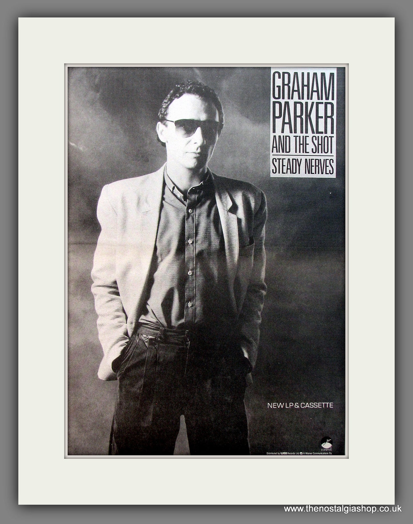 Graham Parker And The Shot Steady Nerves. Original Vintage Advert 1985 (ref AD13253)