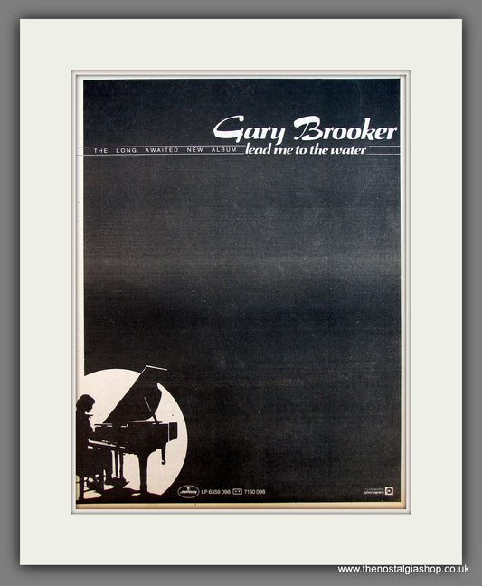 Gary Brooker Lead Me To The Water. Original Vintage Advert 1982 (ref AD13254)