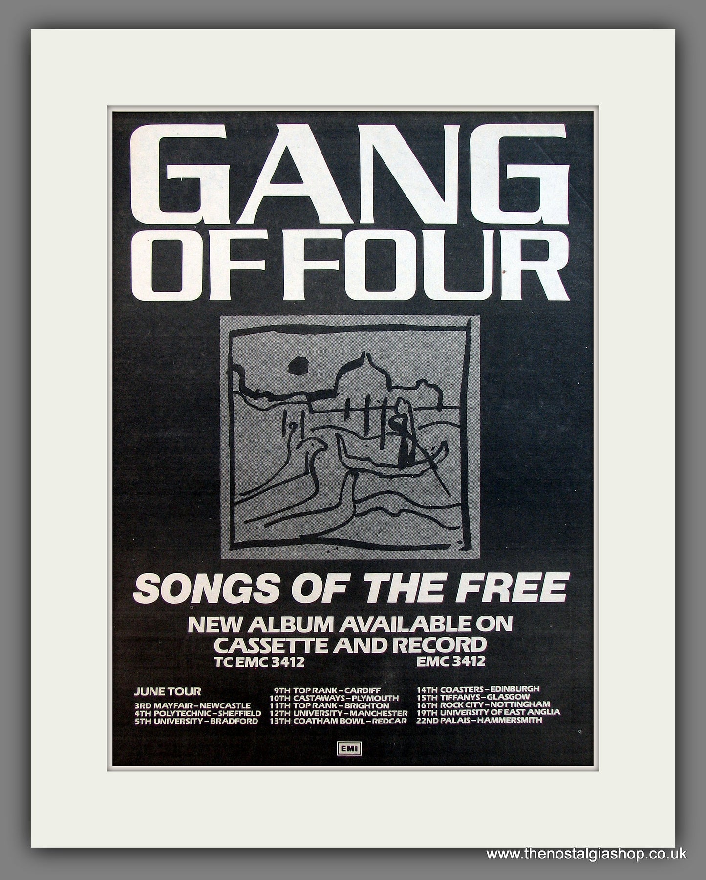 Gang Of Four Songs Of The Free. Original Vintage Advert 1982 (ref AD13255)