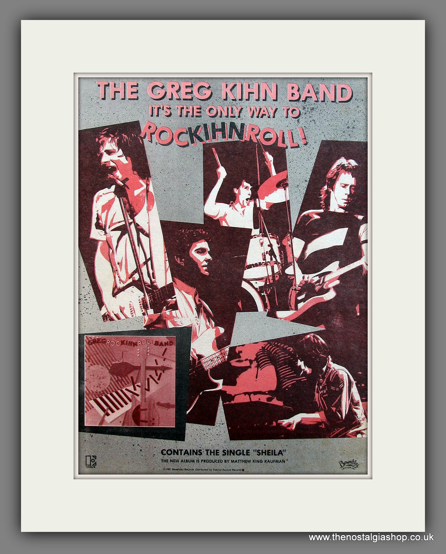 Greg Kihn Band It's The Only Way To RockihnRoll. Original Vintage Advert 1981 (ref AD13267)