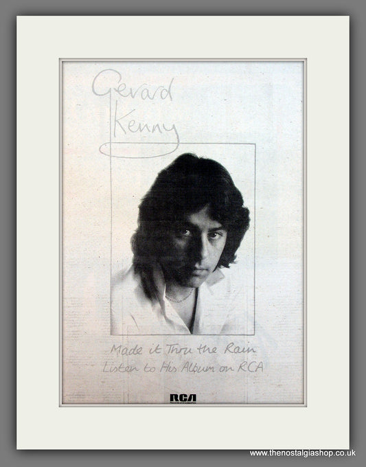 Gerard Kenny Made It Thru The Rain. Original Vintage Advert 1979 (ref AD13269)