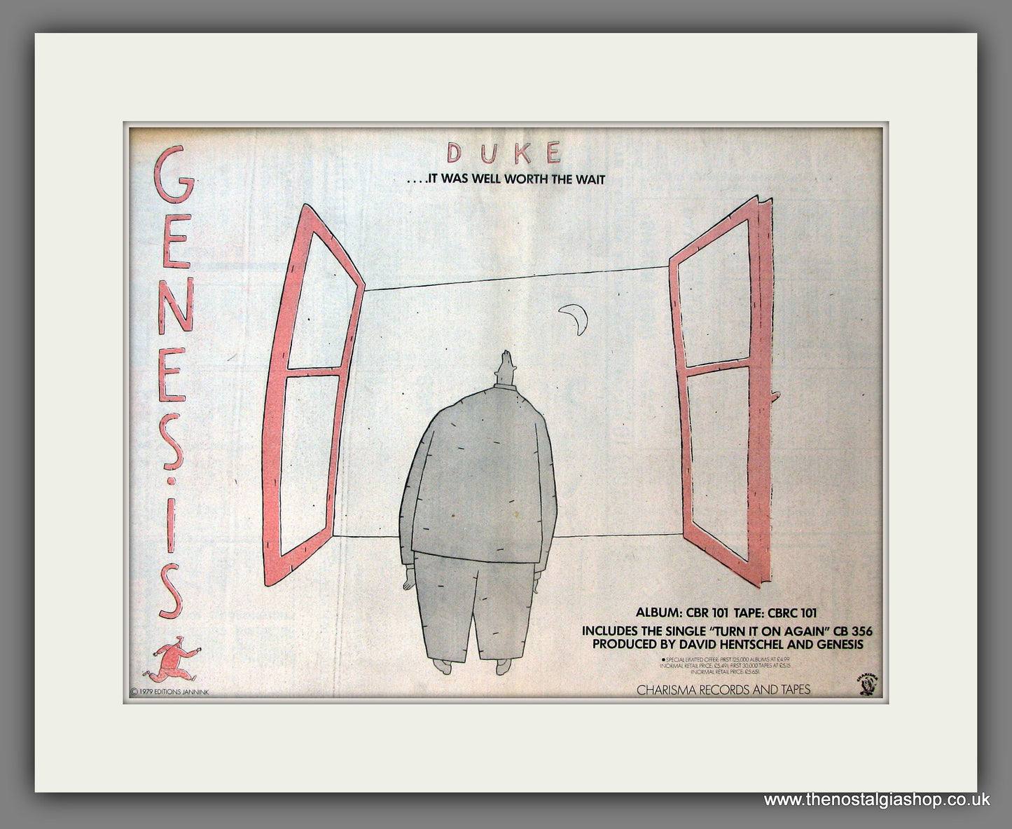 Genesis Duke. Original Vintage Advert 1980 (ref AD13275)