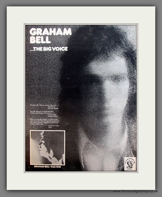 Graham Bell The Big Voice. Original Vintage Advert 1973 (ref AD13279)