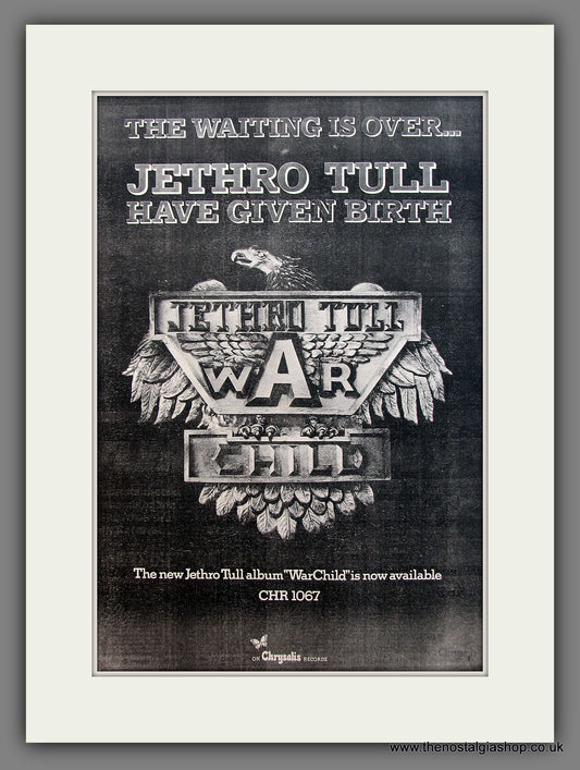 Jethro Tull War Child. Original Vintage Advert 1974 (ref AD13286)