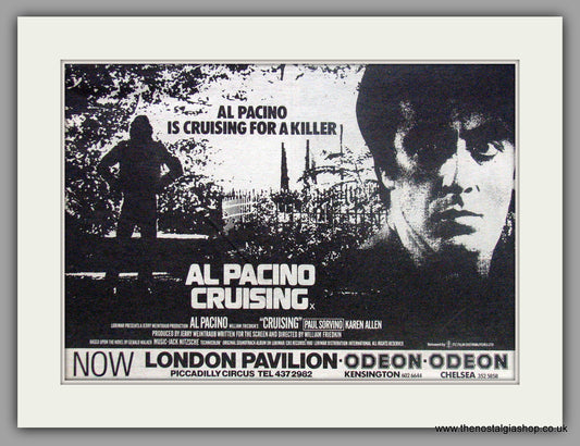 Cruising-Al Pacino. Original Advert 1980 (ref AD50608)