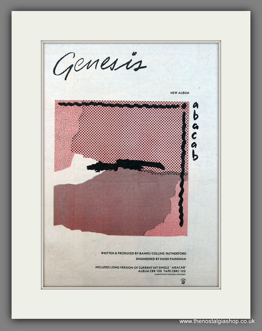 Genesis Abacab. Original Vintage Advert 1981 (ref AD13290)