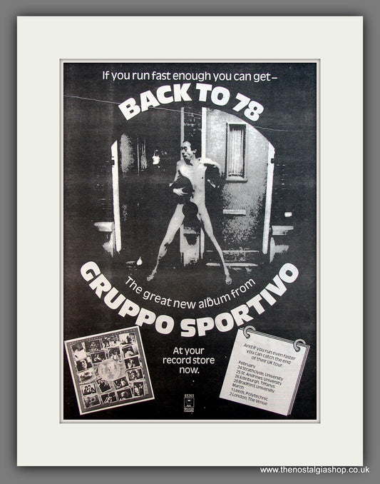 Gruppo Sportivo Back To 78. Original Vintage Advert 1979 (ref AD13292)