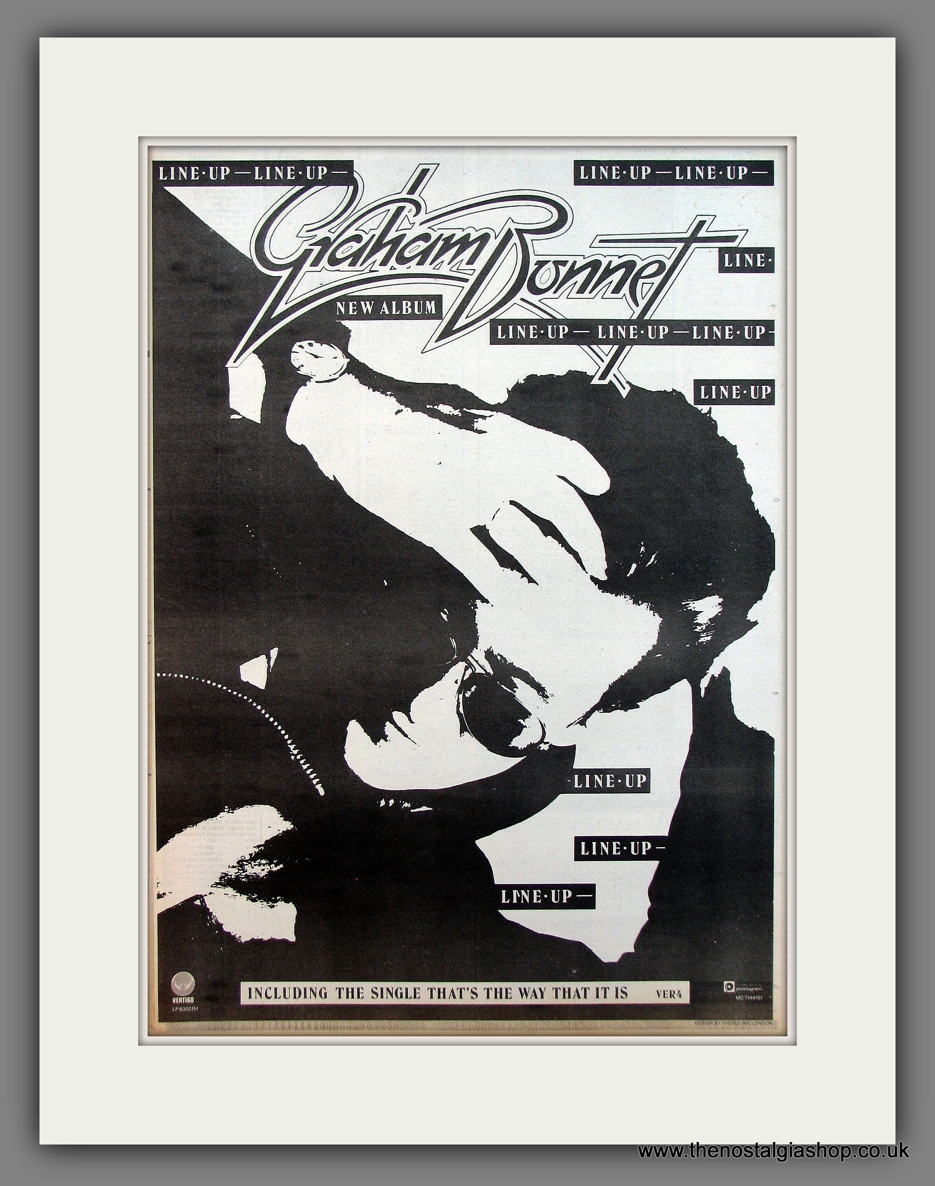 Graham Bonnet Line Up. Original Vintage Advert 1981 (ref AD13322) – The ...