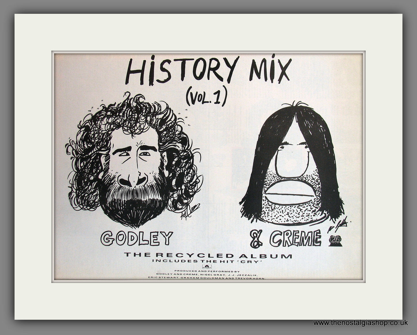 Godley & Creme History Mix Volume 1. Original Vintage Advert 1985 (ref AD13328)