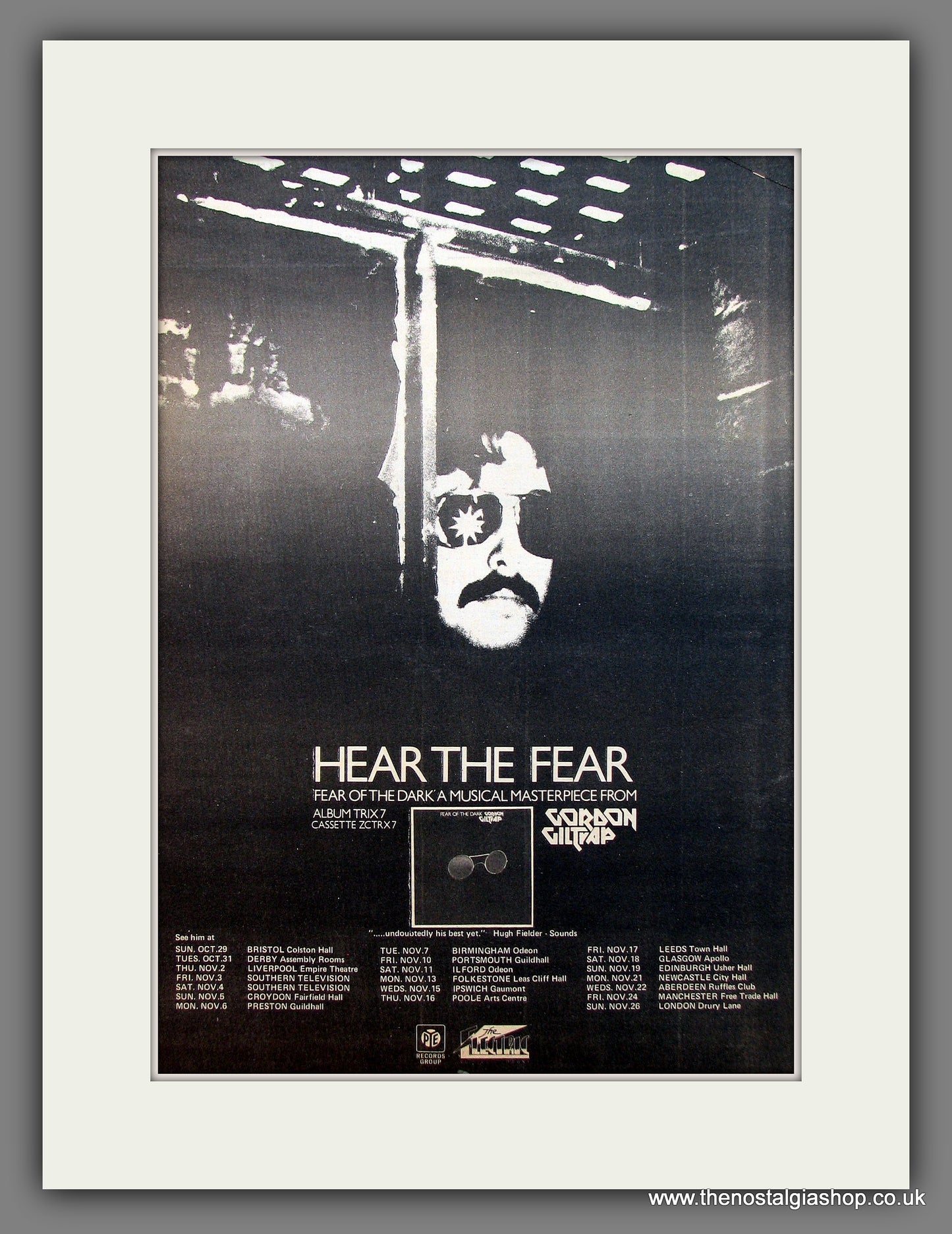 Gordon Giltrap Hear The Fear. Original Vintage Advert 1978 (ref AD13330)