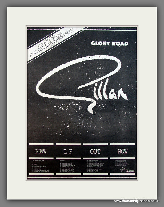 Gillan Glory Road. Original Vintage Advert 1980 (ref AD13448)