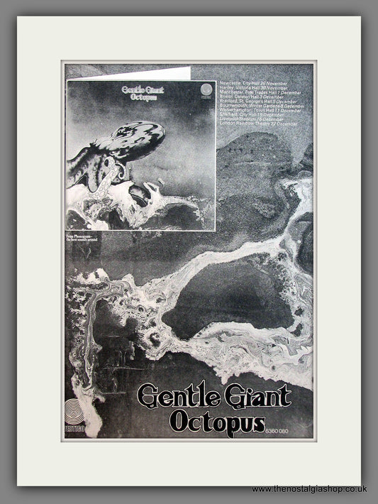 Gentle Giant Octopus. Original Vintage Advert 1972 (ref AD13451)