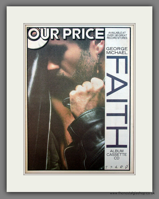 George Michael Faith. Original Vintage Advert 1987 (ref AD13457)