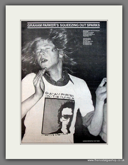 Graham Parker And The Rumours Squeeze Out Sparks. Original Vintage Advert 1979 (ref AD13458)