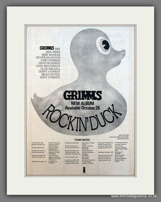 Grimms Rockin' Duck. Original Vintage Advert 1973 (ref AD13483)