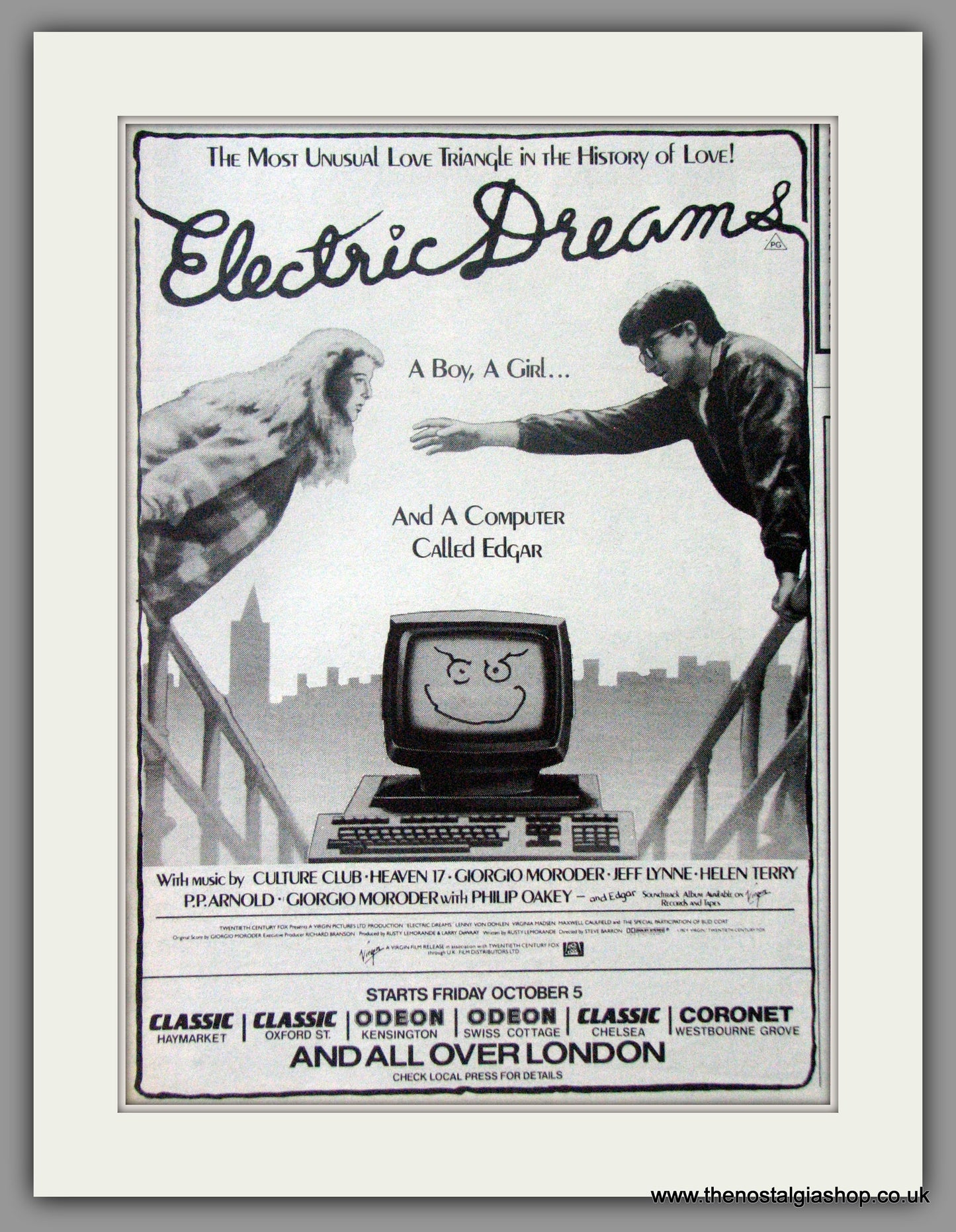 Electric Dreams. Original Advert 1984 advert (AD50703)