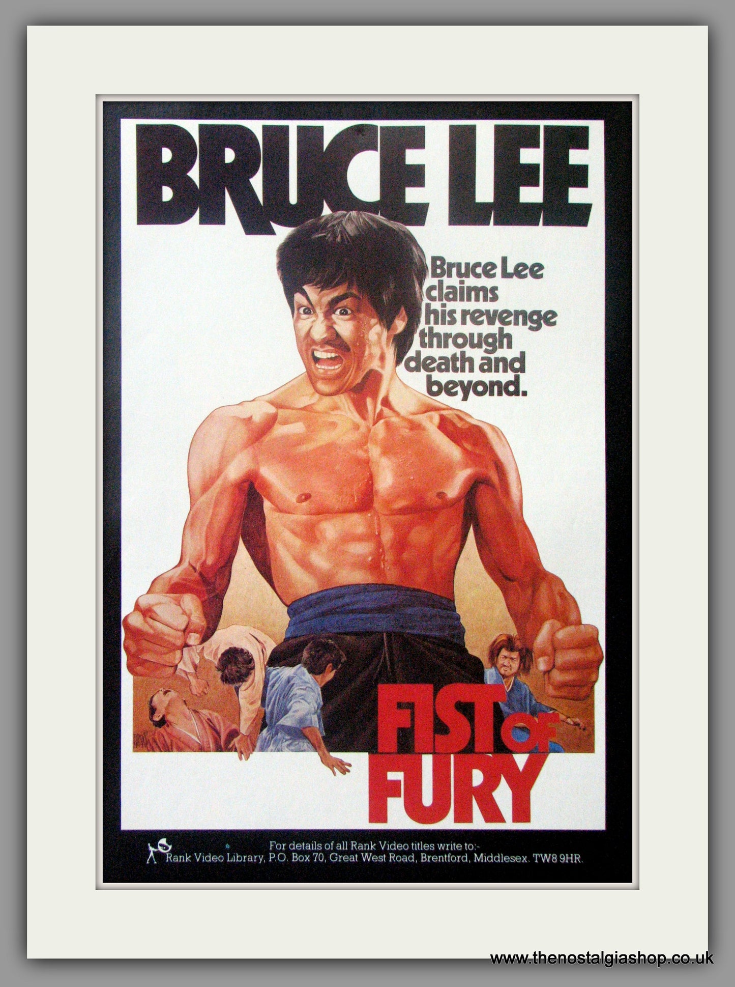 Fist Of Fury Bruce Lee. Reproduction From 1982 (ref AD50773)