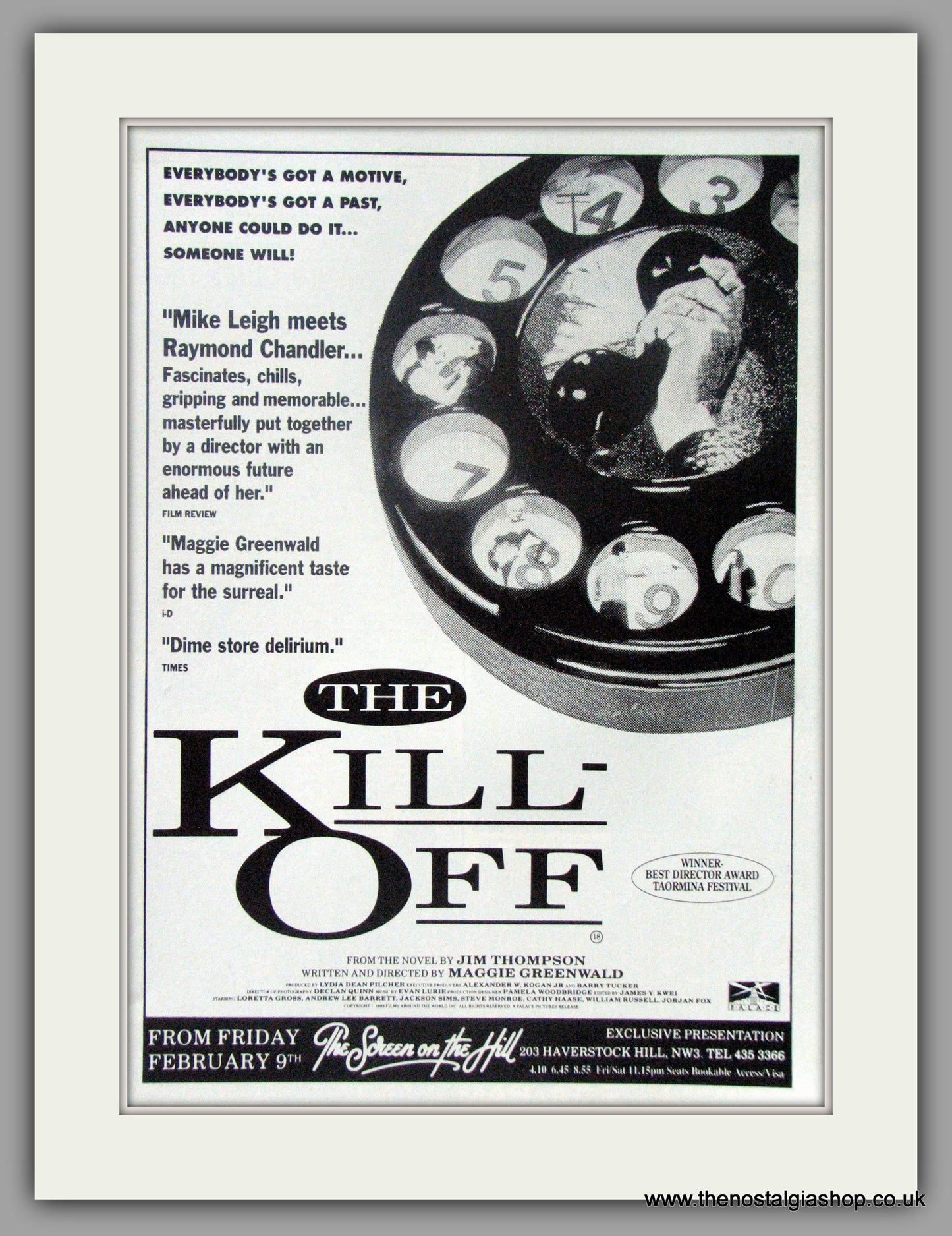 Kill Off (The). Original Advert 1990 (ref AD50943a)