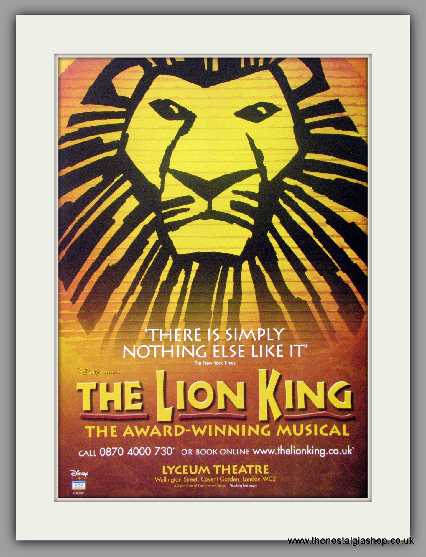 Lion King (The). Vintage Advert 2004 (ref AD51190)