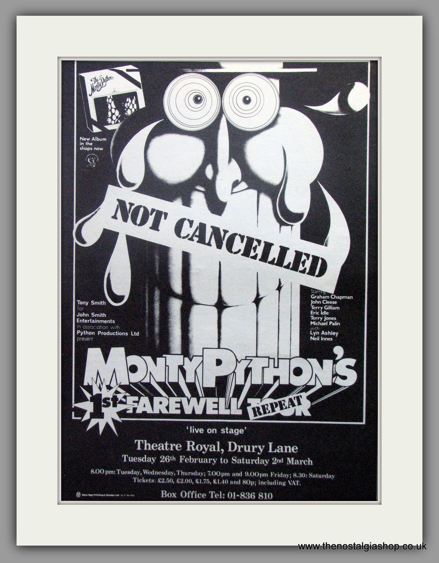 Monty Python's 1st Farewell Repeat. Vintage Advert 1974 (ref AD51249)