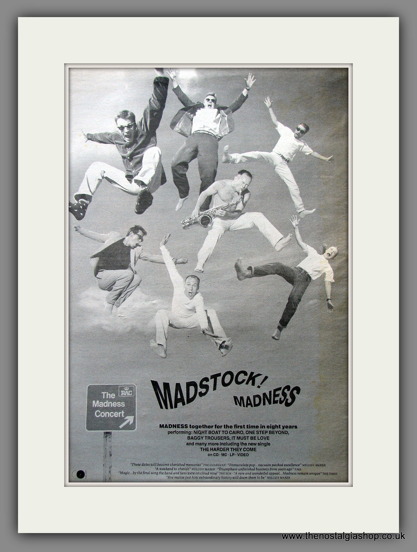 Madness. Madstock. Original Vintage Advert 1992 (ref AD13162)