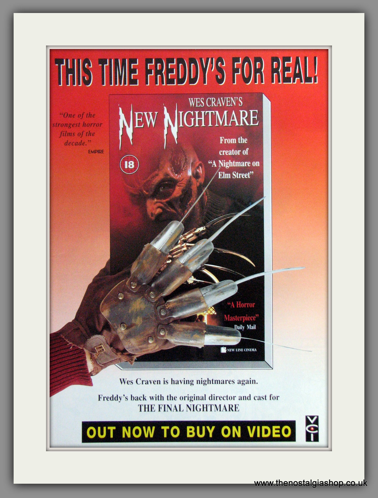 New Nightmare. Vintage Advert 1994 (ref AD51278)