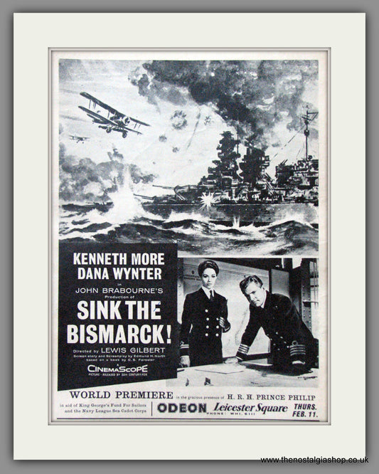 Sink The Bismarck. Original Advert 1960 (ref AD51597)