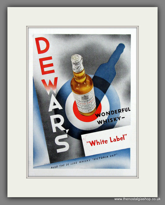 Dewar's White Label Whisky Original Advert 1930 (ref AD300071)