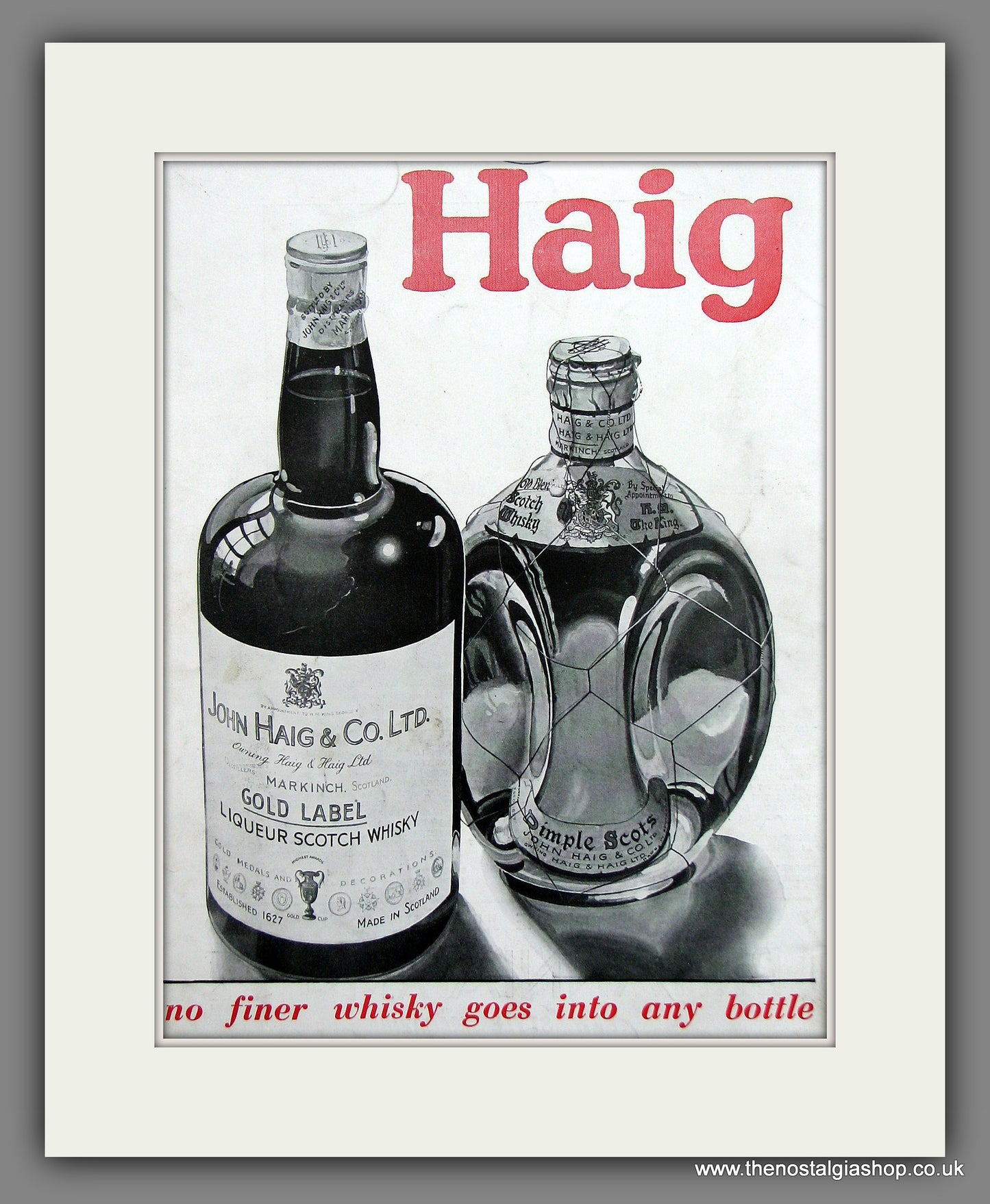 Haig Gold Label Whisky. Original Advert 1931 (ref AD300077)