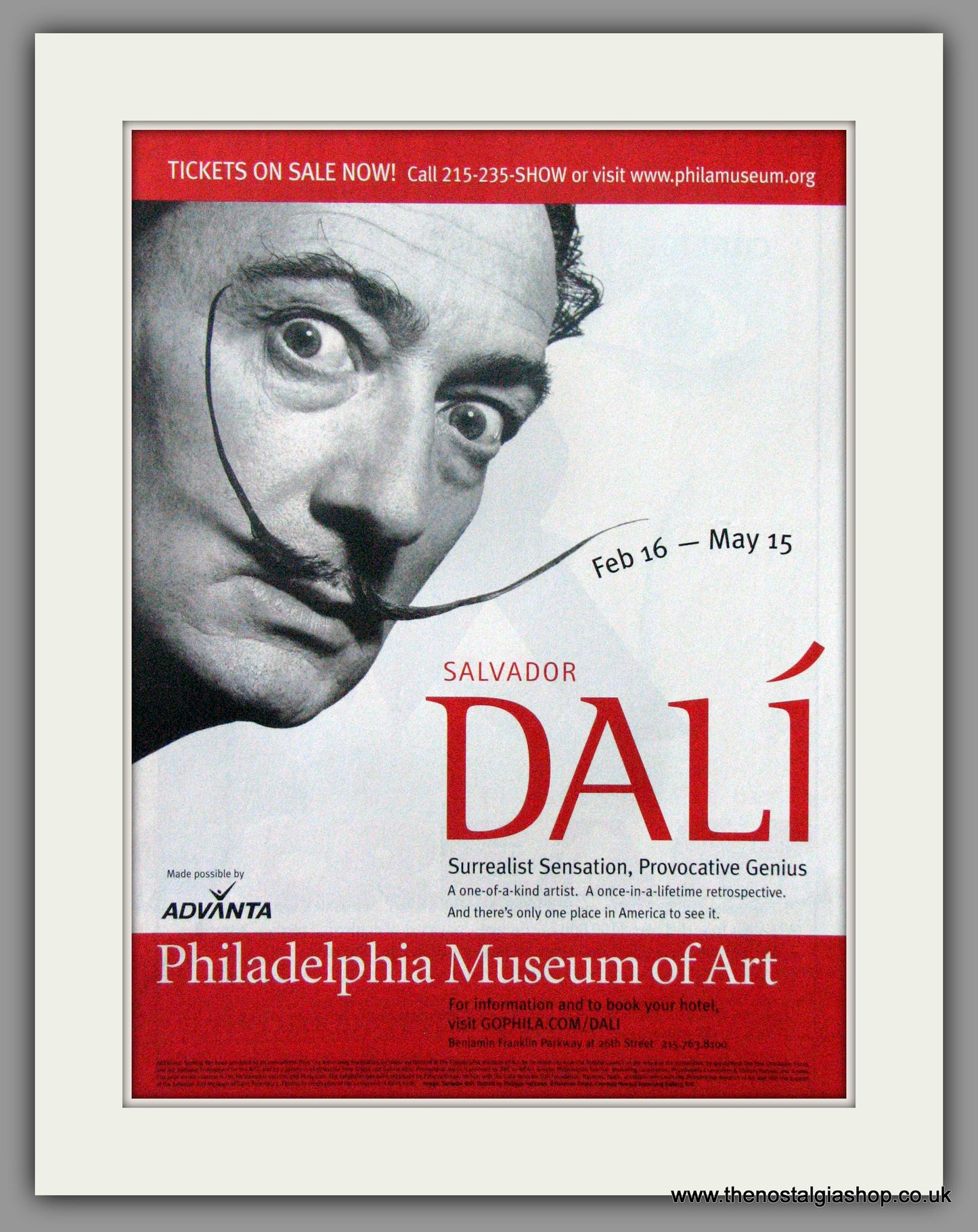 Salvador Dali. Original Advert 2005 (ref AD51758)