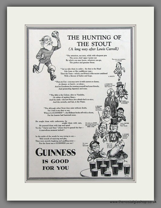 Guinness The Hunting Of The Stout. Original Advert 1931 (ref AD300097)