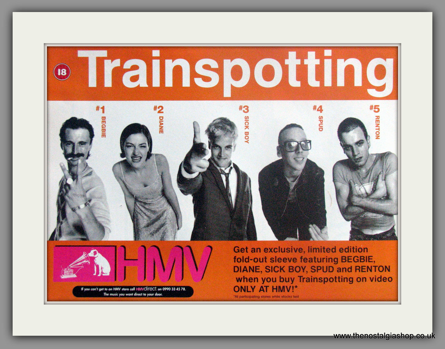 Trainspotting. Original Advert 1996 (ref AD51790)