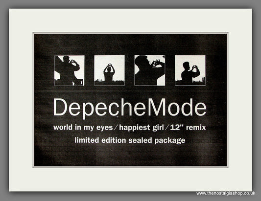 Depeche Mode. World In My Eyes. Vintage Advert 1997 (ref AD55809)