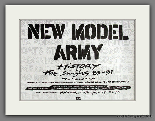 New Model Army. History. 1992 Original Advert (ref AD55817)