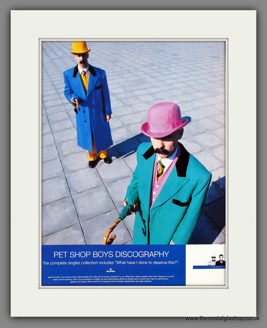 Pet Shop Boys. Discography. 1992 Original Advert (ref AD55741)