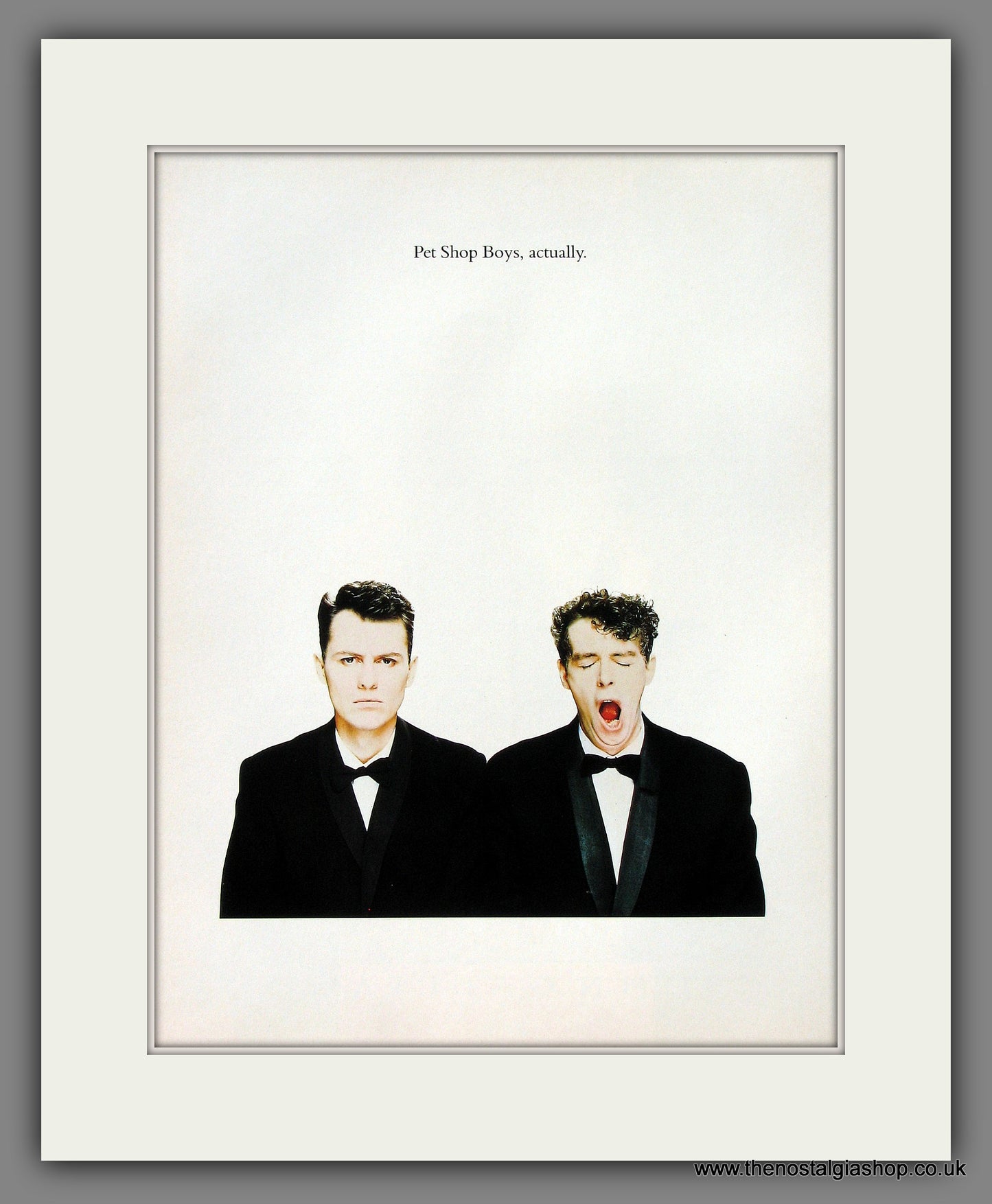 Pet Shop Boys. Actually. 1987 Original Advert (ref AD55742)