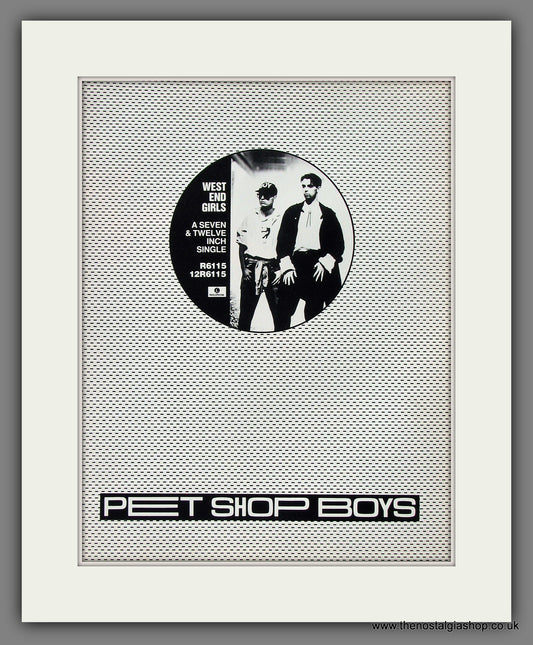 Pet Shop Boys. West End Girls. 1984 Original Advert (ref AD55744)