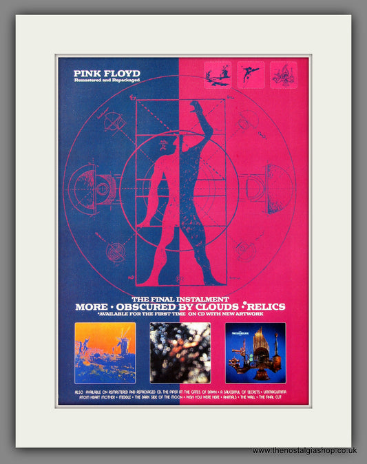 Pink Floyd. Remastered. Original Music Advert 1996 (ref AD55798)