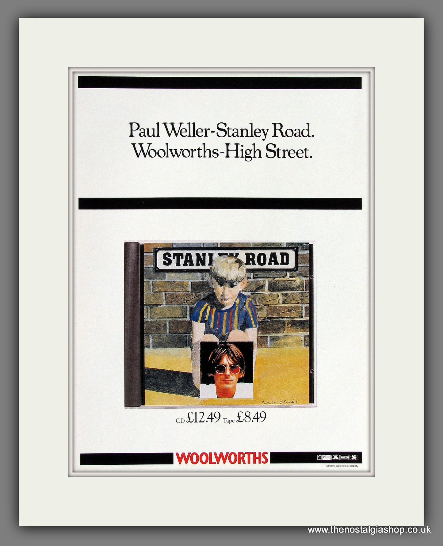 Paul Weller. Stanley Road. Vintage Advert 1995 (ref AD55749)