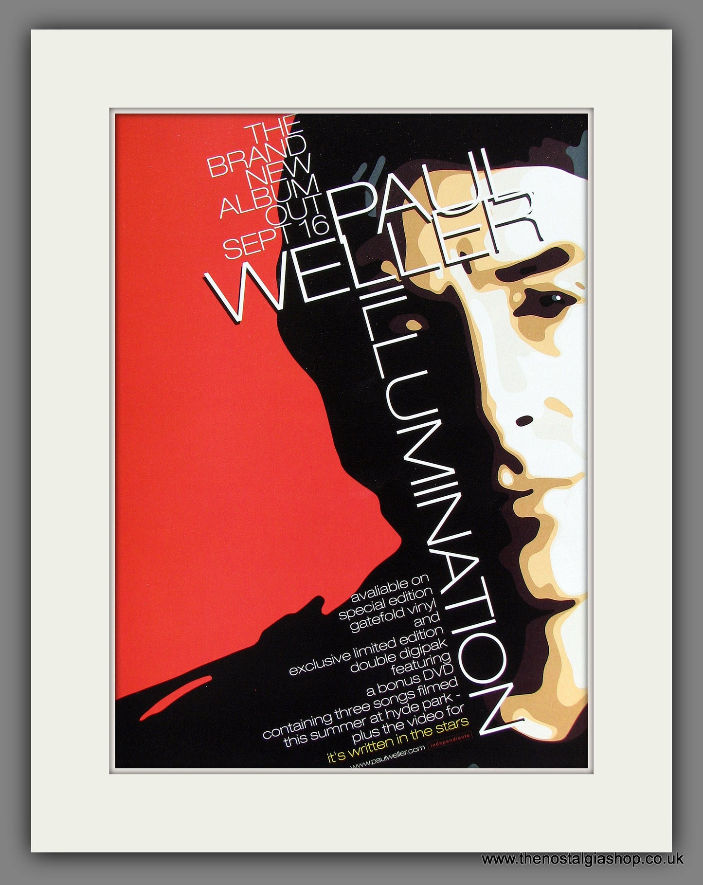 Paul Weller. Illumination. Vintage Advert 2002 (ref AD55756)