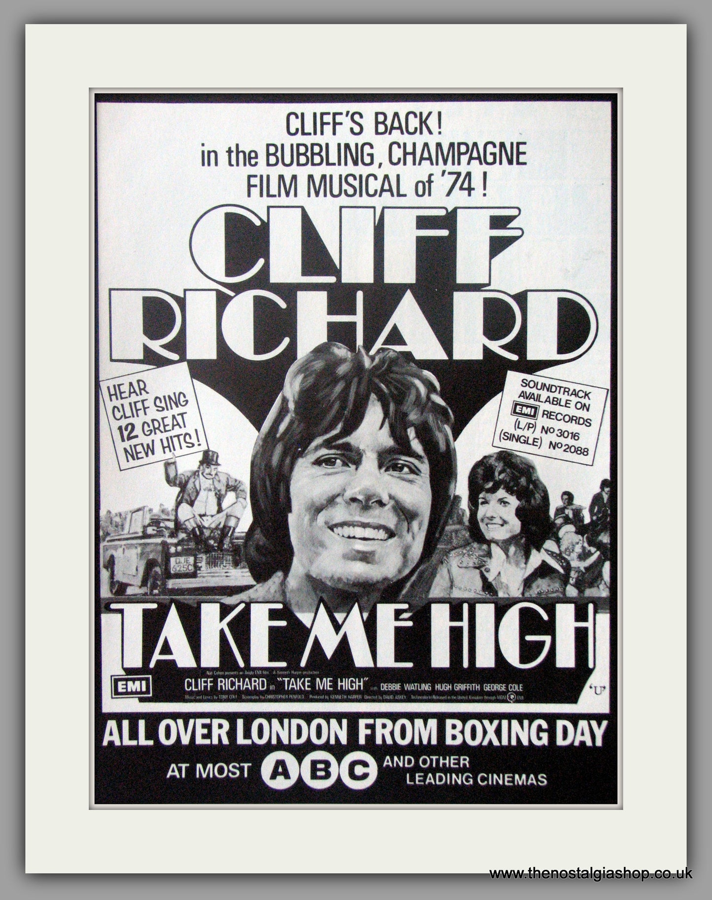 Take Me High Cliff Richard. Original Advert 1974  (ref AD51886)