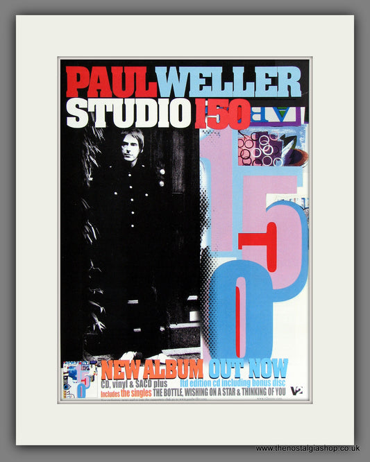 Paul Weller. Studio 150. Vintage Advert 2004 (ref AD55757)