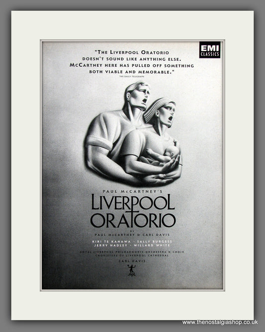 Liverpool Oratorio (Paul McCartney). 1992 Original Advert (ref AD55819)