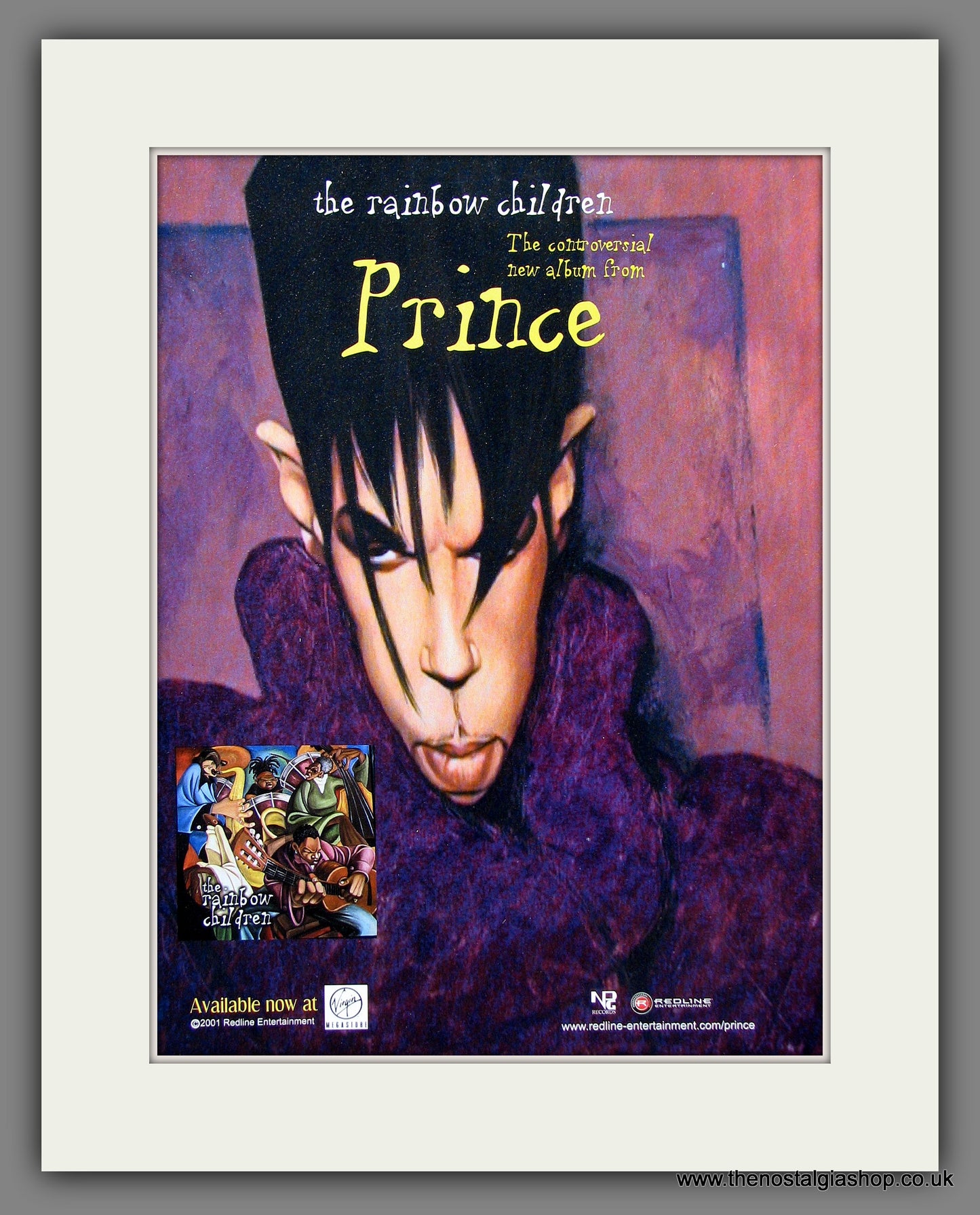 Prince. The Rainbow Children. 2001 Original Advert (ref AD55837)