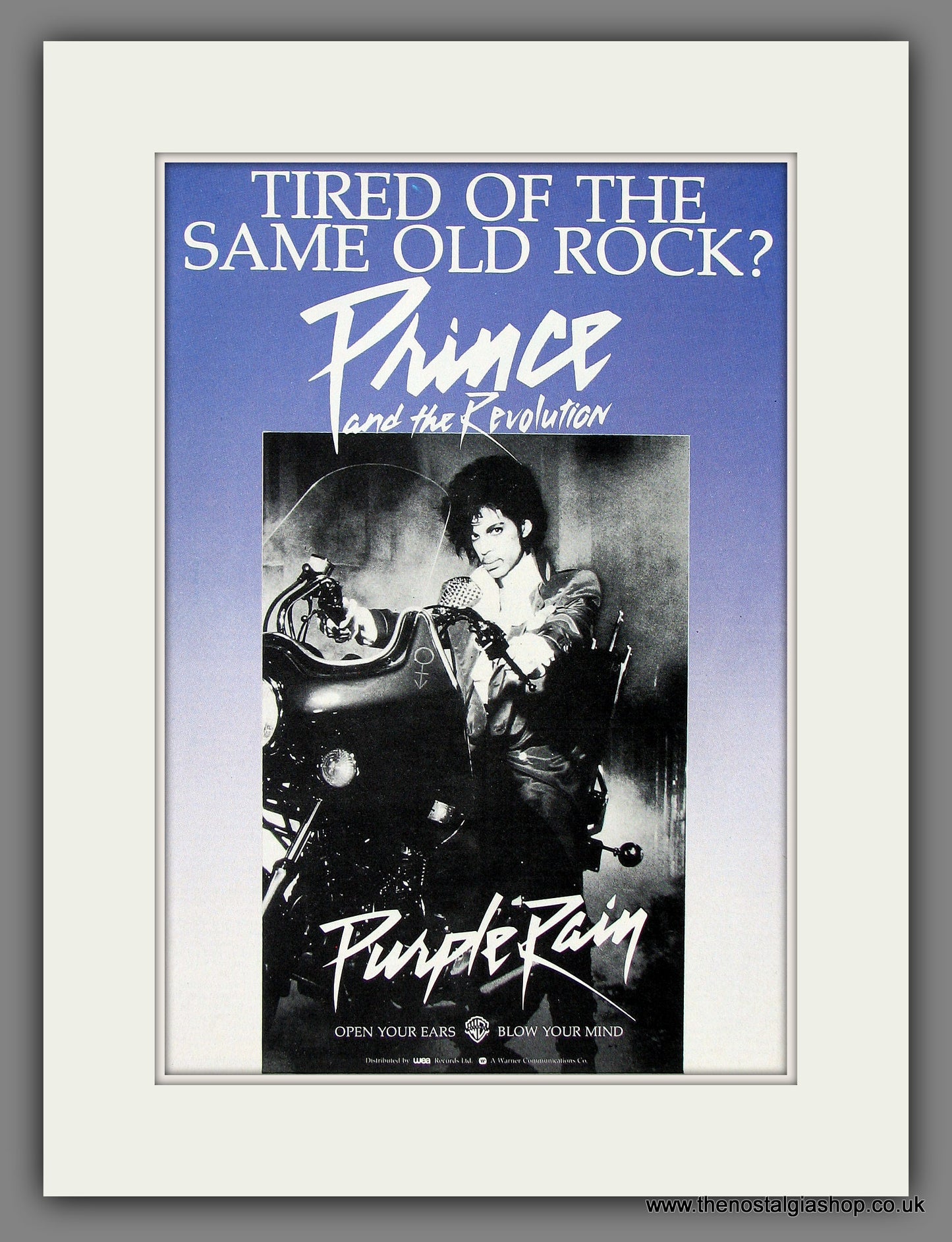 Prince. Purple Rain Soundtrack. 1984 Original Double Advert (ref AD55838)