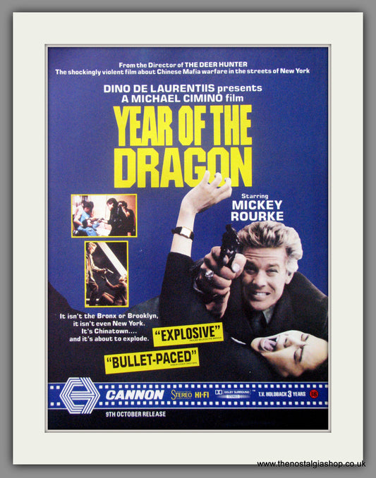 Year Of The Dragon. Original Advert 1986 (ref AD52320)