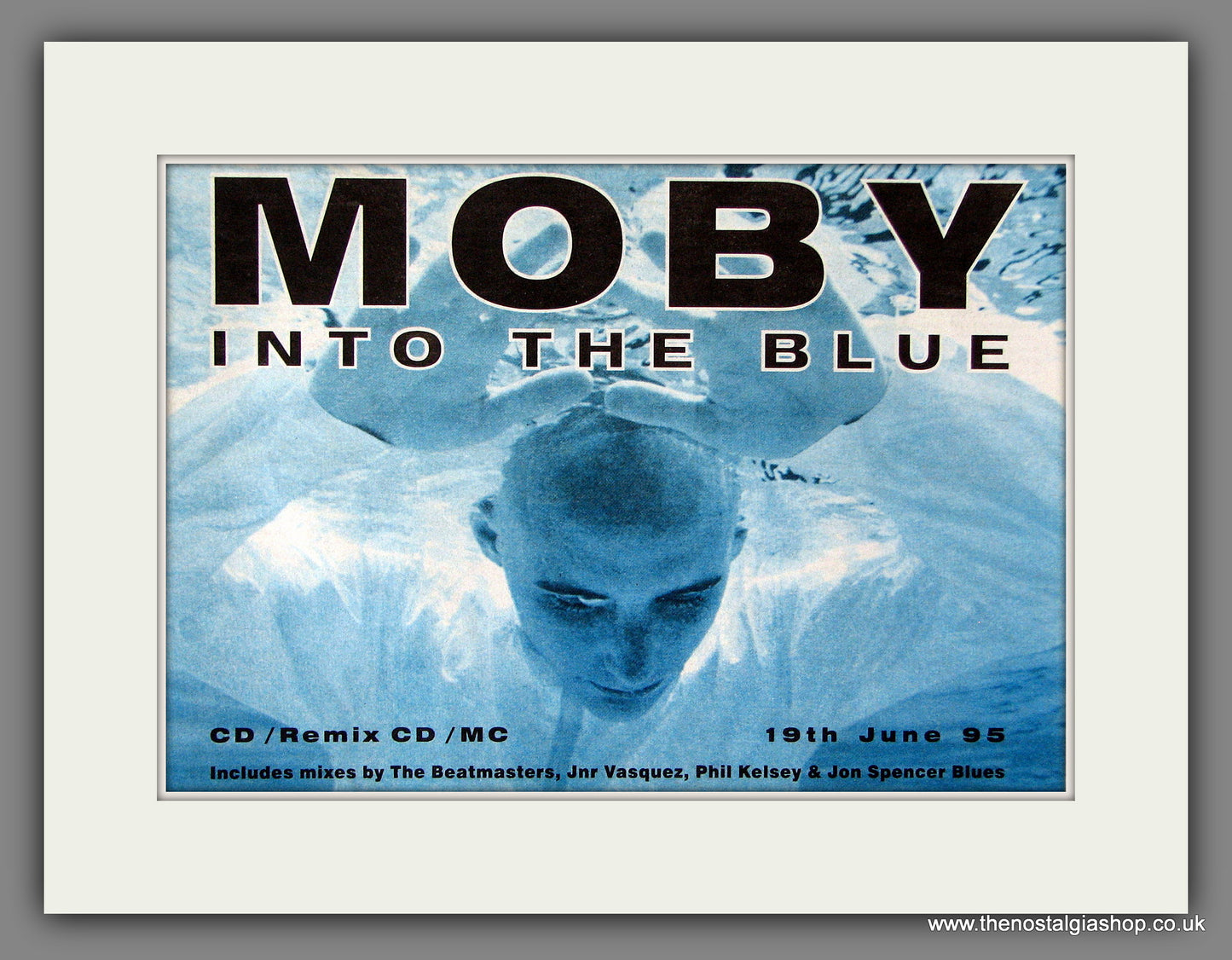 Moby. Into The Blue. 1995 Original Advert (ref AD55909)