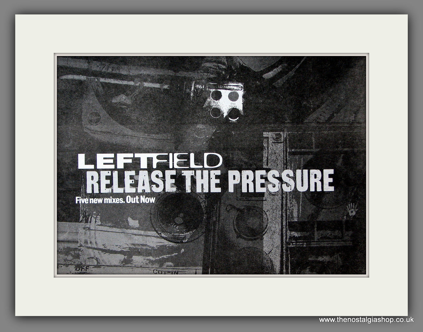 Leftfield. Release The Pressure. 1996 Original Advert (ref AD55912)