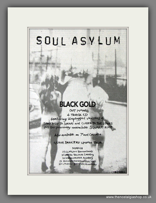 Soul Asylum. Black Gold. 1994 Original Advert (ref AD55914)