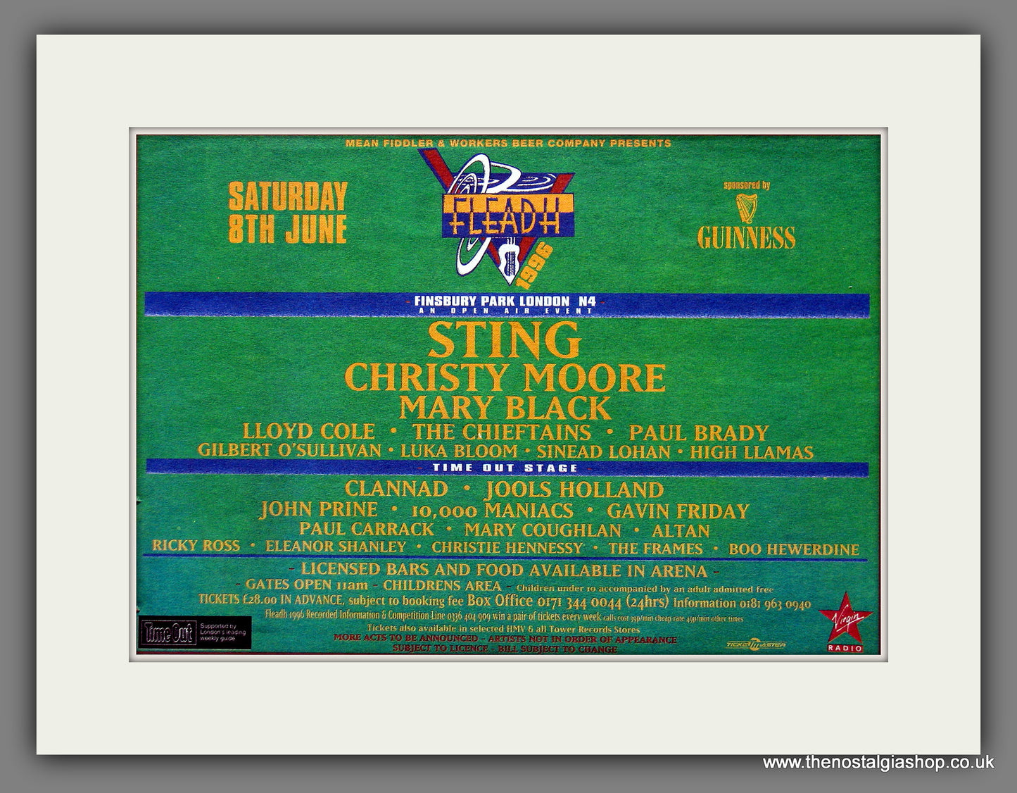 Fleadh Festival '96.  Original Advert 1996 (ref AD55925)